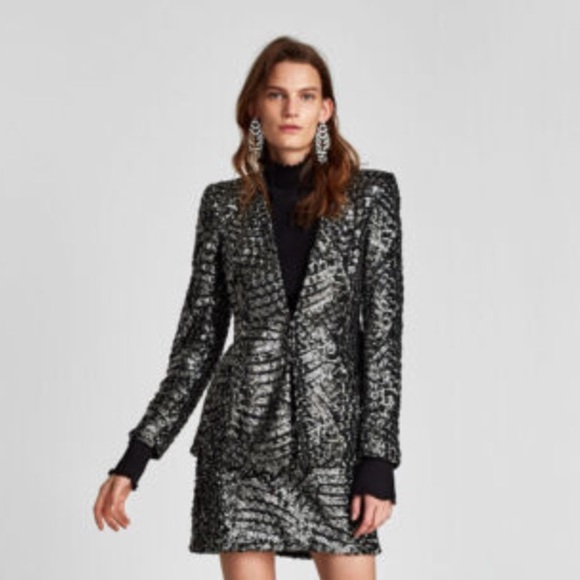 Zara Sequin Mini Skirt - Picture 5 of 5